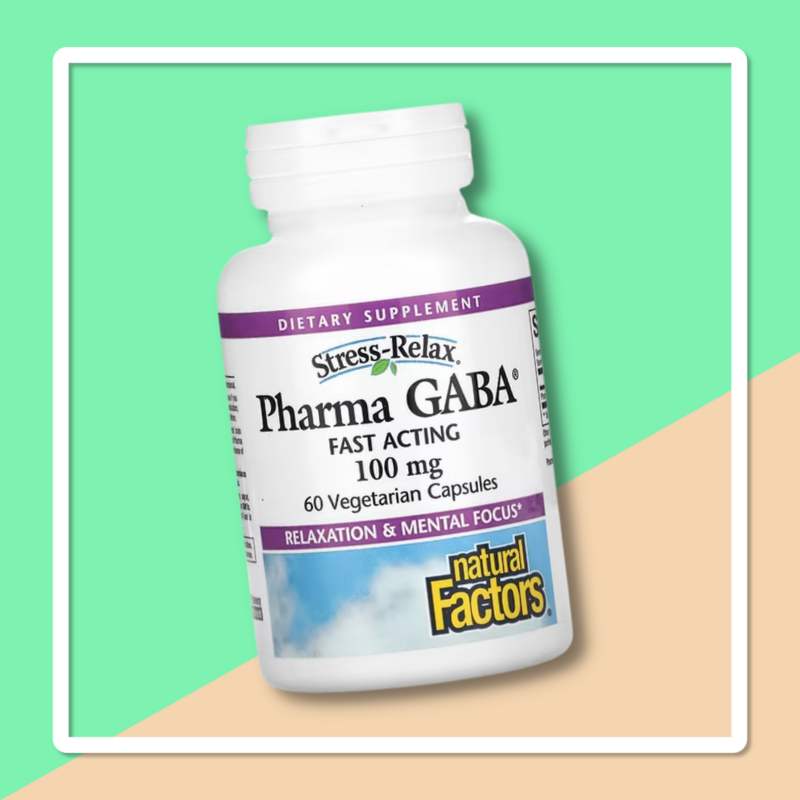 Natural Factors, ストレスリラックス、Pharma GABA（ファーマギャバ）、100mg、ベジカプセル60粒