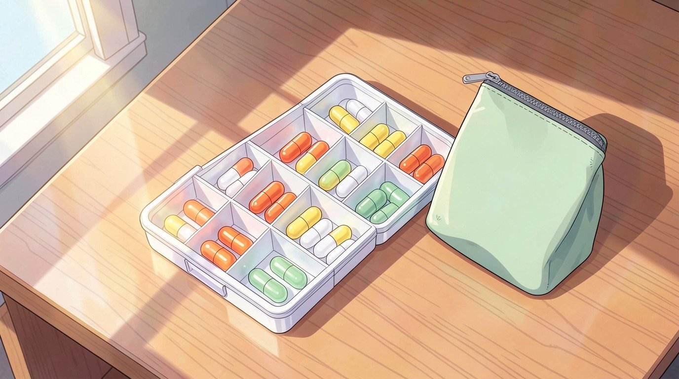 サプリを旅行先に持っていくならサプリメントケースを使用しよう！